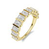 emerald Bar Set Ring