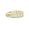 emerald Bar Set Ring