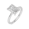 Hidden Halo Solitaire Ring