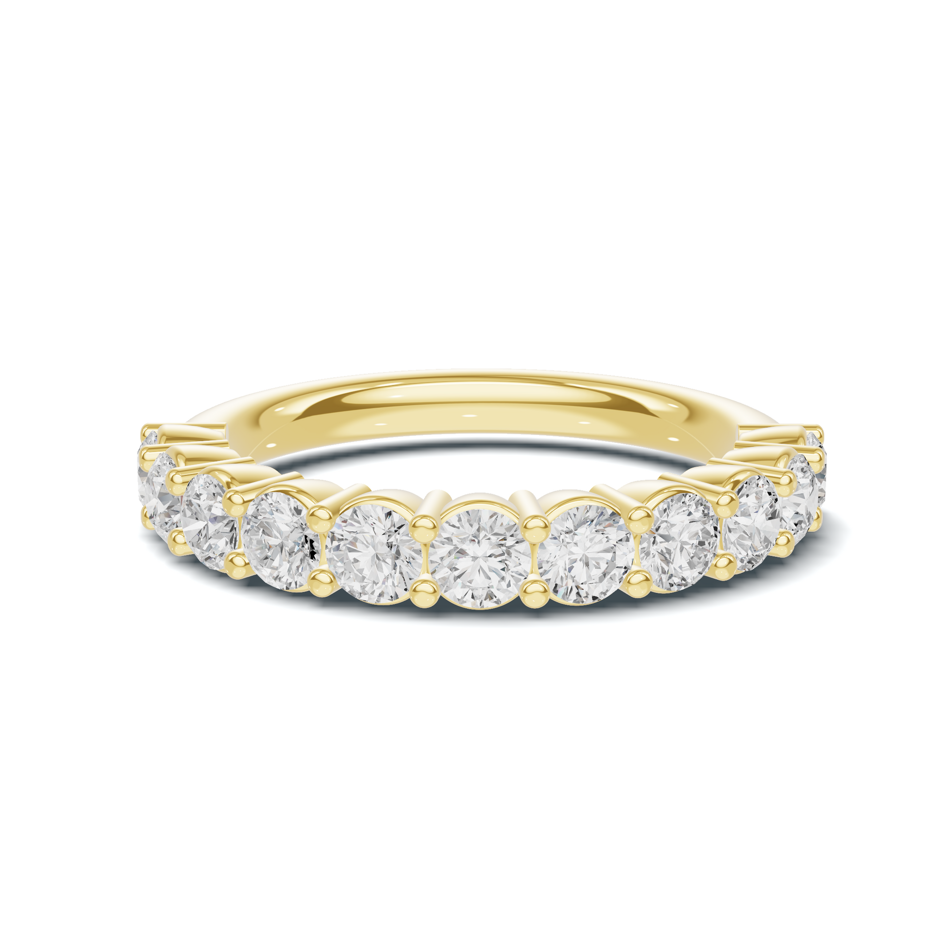 Brilliant Shared Prong Ring