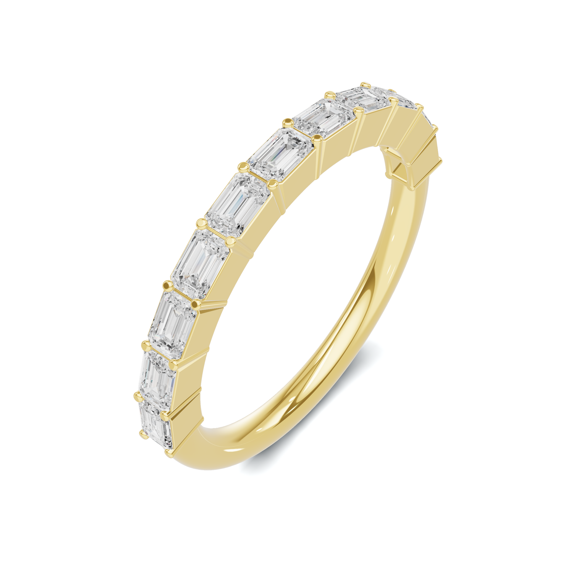 Step Cut Eternity Ring