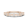 Bezel Set Arc Ring