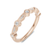 Bezel Set Arc Ring