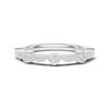 Bezel Set Arc Ring