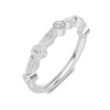 Bezel Set Arc Ring