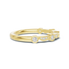 Bezel Set Arc Ring