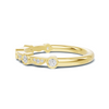 Bezel Set Arc Ring
