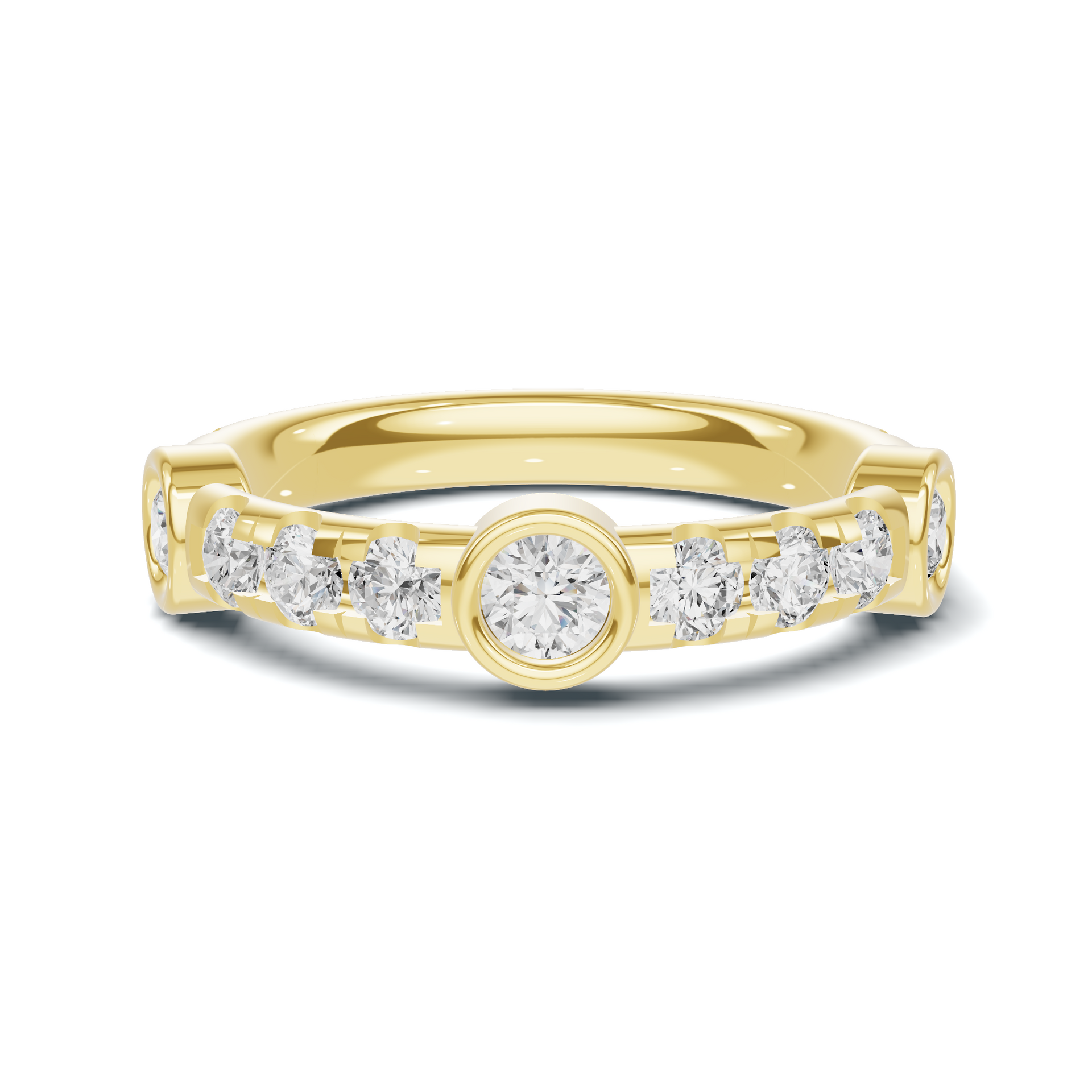 Exquisite Bezel Set Ring