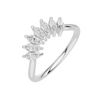 Marquise Fan Curved Ring