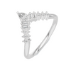 Multi Stone V Shape Ring