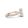 Pavé Band Solitaire Ring