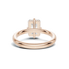 Pavé Band Solitaire Ring