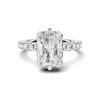 Pavé Band Solitaire Ring