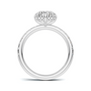 Pavé Band Solitaire Ring