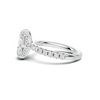 Pavé Band Solitaire Ring