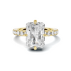 Pavé Band Solitaire Ring
