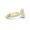 Pavé Band Solitaire Ring
