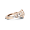Paved Heart Cluster Ring
