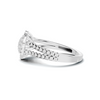Paved Heart Cluster Ring