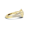 Paved Heart Cluster Ring