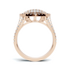 Luxe Pave Heart Statement Ring