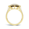 Luxe Pave Heart Statement Ring