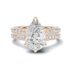 Luxe Teardrop Pave Bridal Ring