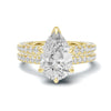 Luxe Teardrop Pave Bridal Ring