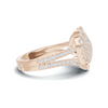 Exquisite Pave Heart Statement Ring
