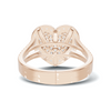 Exquisite Pave Heart Statement Ring