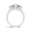 Exquisite Pave Heart Statement Ring