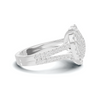 Exquisite Pave Heart Statement Ring