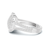 Exquisite Pave Heart Statement Ring