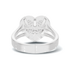 Exquisite Pave Heart Statement Ring