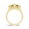 Exquisite Pave Heart Statement Ring