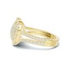 Exquisite Pave Heart Statement Ring