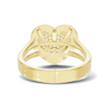 Exquisite Pave Heart Statement Ring
