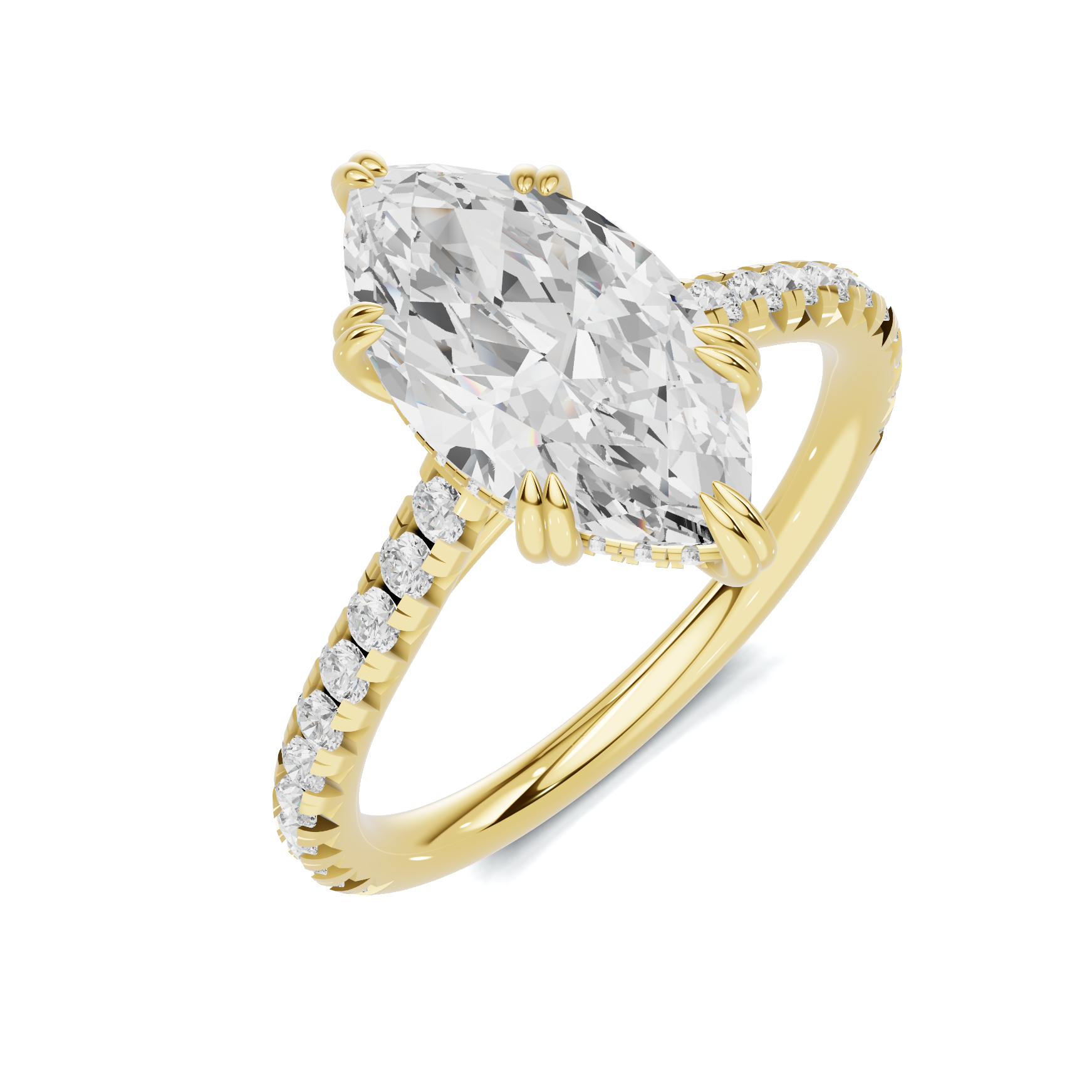 Marquise Pavé Accented Ring