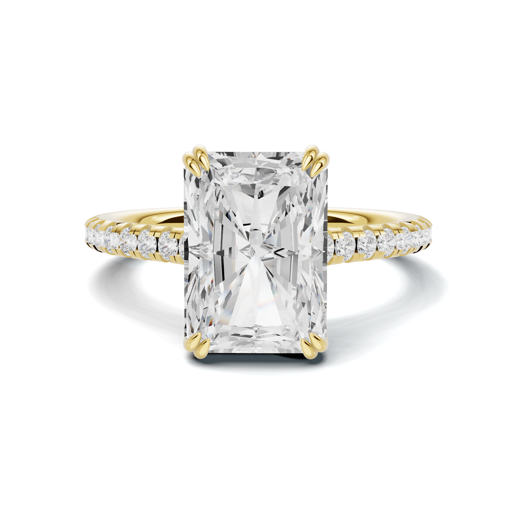 Pavé Accented Engagement Ring