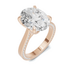 Sculpted Leaf Prong Ring