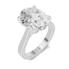 Sculpted Leaf Prong Ring