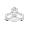 Sculpted Leaf Prong Ring
