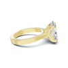 Sculpted Leaf Prong Ring
