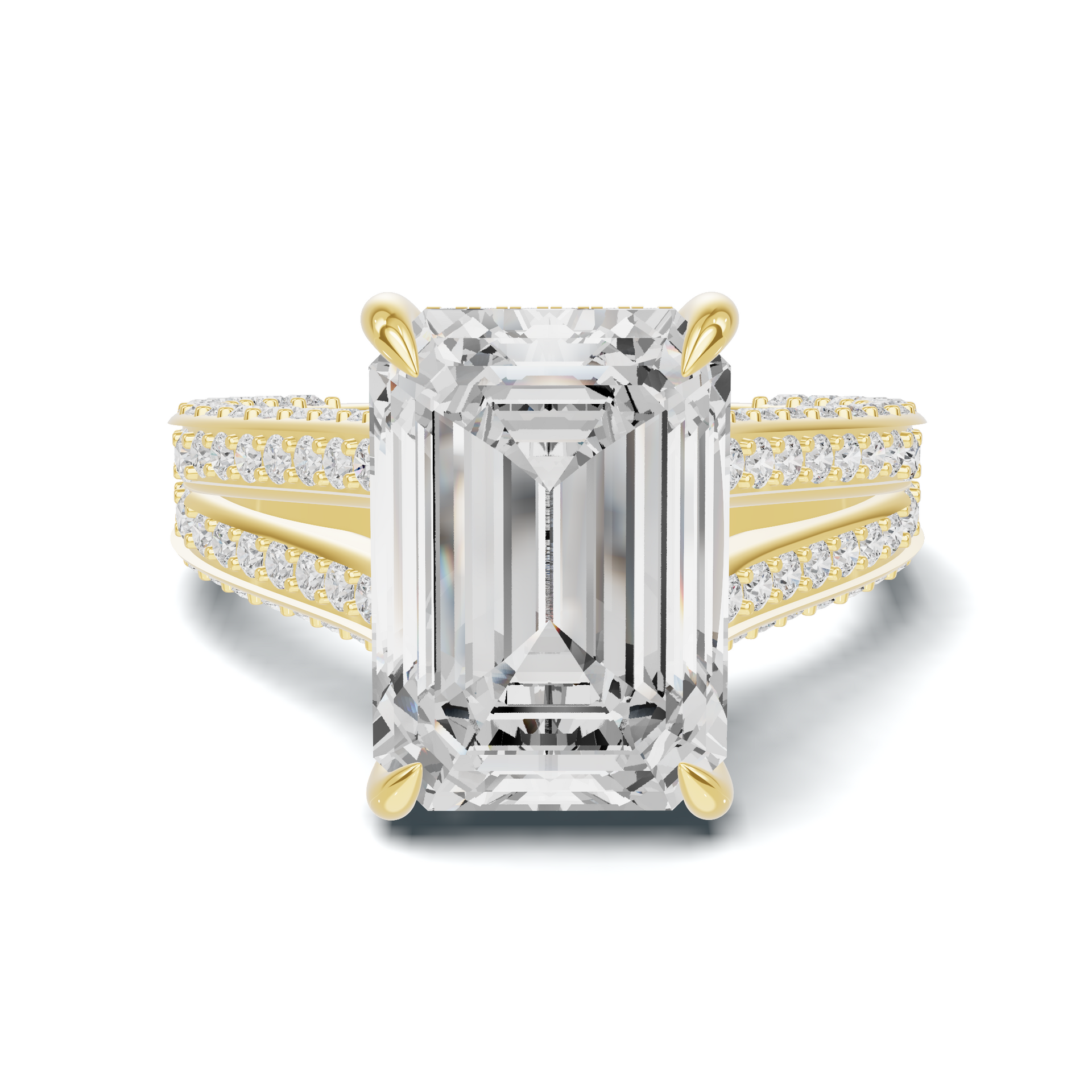 Pavé Split Shank Ring