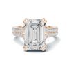 Twisted Heart Prong Ring
