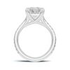 Twisted Heart Prong Ring