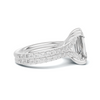 Twisted Heart Prong Ring
