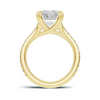 Twisted Heart Prong Ring