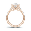 Heart Prong Pavé Ring