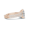 Heart Prong Pavé Ring
